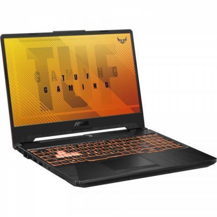 Laptop ASUS TUF Gaming F15 FX506LH-HN178, Intel Core i7-10870H, 15.6inch, RAM 8GB, SSD 1TB, nVidia GeForce GTX 1650 4GB, No OS, Bonfire Black