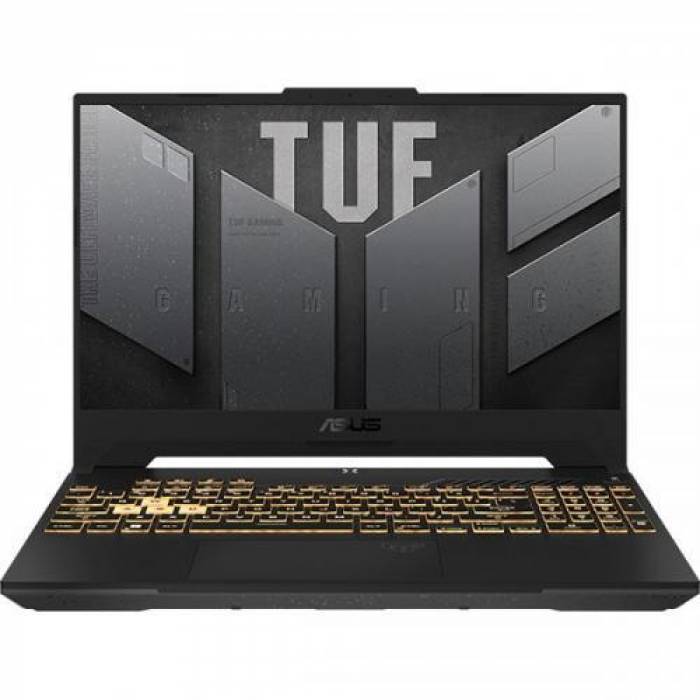 Laptop ASUS TUF Gaming F15 FX507ZM-HF049, Intel Core i7-12700H, 15.6inch, RAM 8GB, SSD 1TB, nVidia GeForce RTX 3060 6GB, No OS, Mecha Gray