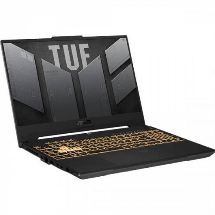 Laptop ASUS TUF Gaming F15 FX507ZM-HF049, Intel Core i7-12700H, 15.6inch, RAM 8GB, SSD 1TB, nVidia GeForce RTX 3060 6GB, No OS, Mecha Gray