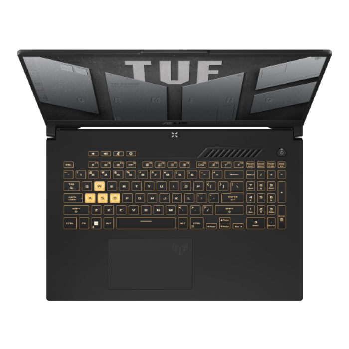 Laptop ASUS TUF Gaming F17 FX707ZC-HX063, Intel Core i7-12700H, 17.3inch, RAM 16GB, SSD 1TB, nVidia GeForce RTX 3050 4GB, No OS, Mecha Gray