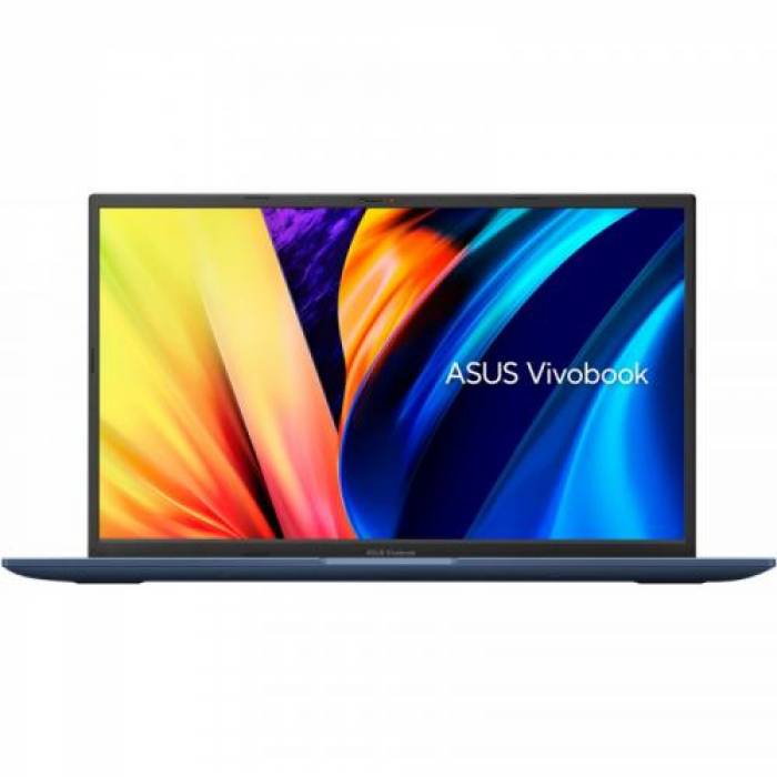 Laptop ASUS VivoBook 17X K1703ZA-AU080W, Intel Core i7-12700H, 17.3inch, RAM 16GB, SSD 1TB, Intel Iris Xe Graphics, Windows 11, Quiet Blue