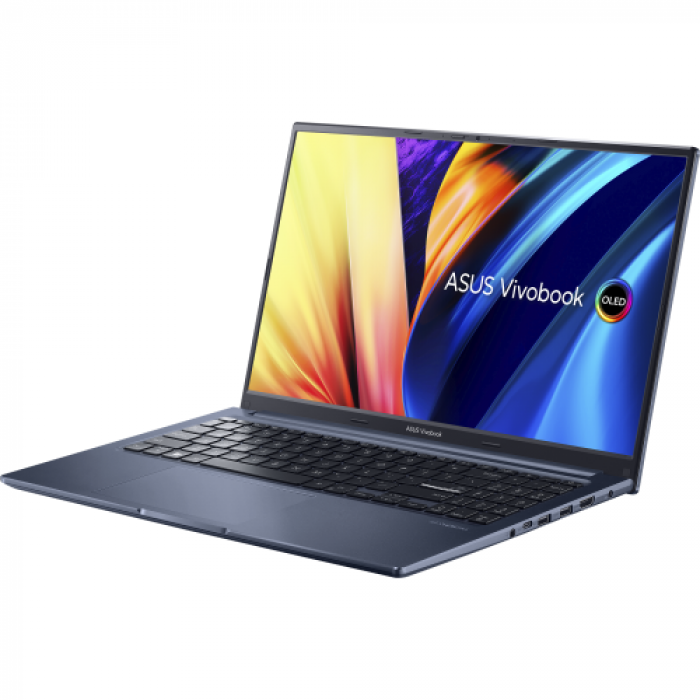 Laptop ASUS VivoBook OLED X1503ZA-L1216, Intel Core i3-1220P, 15.6inch, RAM 8GB, SSD 256GB, Intel UHD Graphics, No OS, Quiet Blue