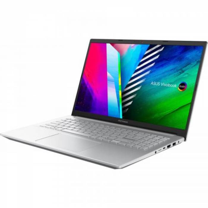 Laptop ASUS Vivobook Pro 15 OLED K3500PA-L1266, Intel Core i5-11300H, 15.6inch, RAM 8GB, SSD 512GB, Intel Iris Xe Graphics, No OS, Cool Silver