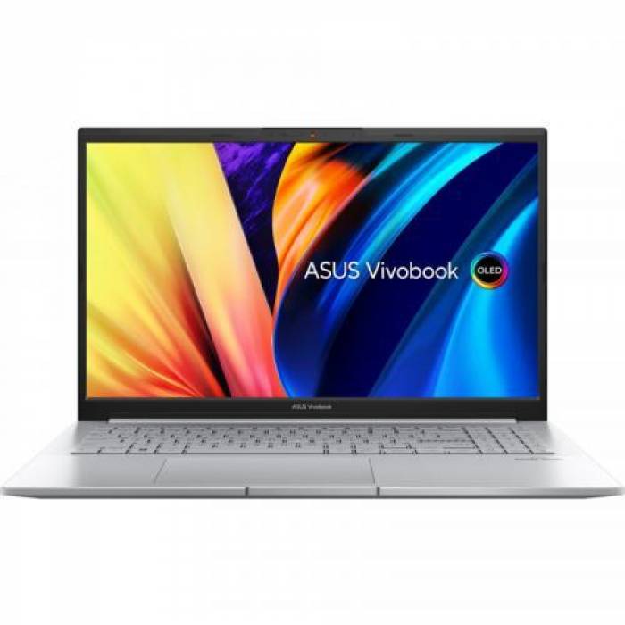 Laptop ASUS Vivobook Pro 15 OLED M6500QC-L1037, AMD Ryzen 7 5800H, 15.6inch, RAM 16GB, SSD 512GB, nVidia GeForce RTX 3050 4GB, No OS, Cool Silver