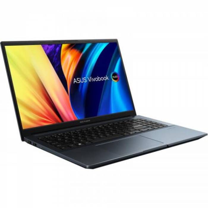 Laptop ASUS VivoBook Pro 15 OLED M6500QC-L1072, AMD Ryzen 7 5800H, 15.6inch, RAM 16GB, SSD 512GB, nVidia GeForce RTX 3050 4GB, No OS, Quiet Blue