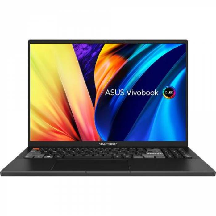 Laptop ASUS VivoBook Pro 16X OLED N7601ZM-MQ238X, Intel Core i7-12700H, 16inch, RAM 16GB, SSD 1TB, nVidia GeForce RTX 3060 6GB, Windows 11 Pro, Black