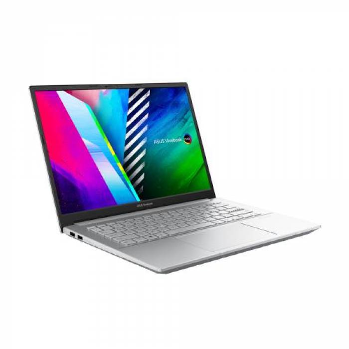 Laptop ASUS VivoBook Pro OLED K3400PA-KM040X, Intel Core i5-11300H, 14inch, RAM 8GB, SSD 512GB, Intel Iris Xe Graphics, Windows 11 Pro, Cool Silver