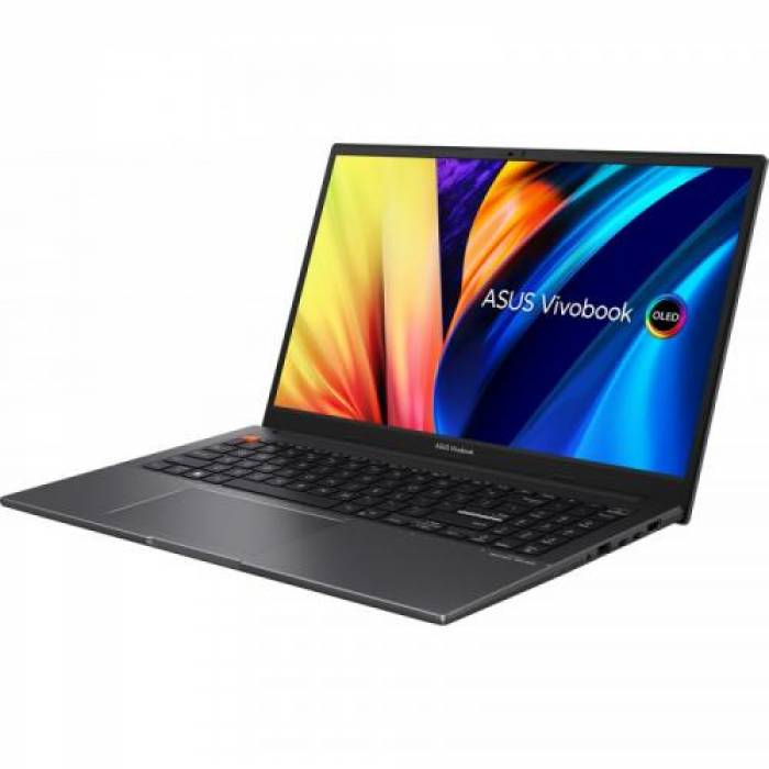 Laptop ASUS VivoBook S 15 M3502RA-MA014X, AMD Ryzen 7 6800H, 15.6inch, RAM 16GB, SSD 1TB, AMD Radeon Graphics, Windows 11 Pro, Indie Black