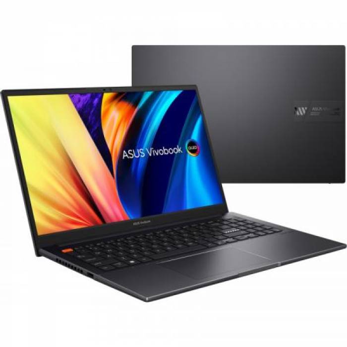 Laptop ASUS VivoBook S 15 OLED M3502RA-MA015X, AMD Ryzen 9 6900HX, 15.6inch, RAM 16GB, SSD 1TB, AMD Radeon Graphics, Windows 11, Indie Black