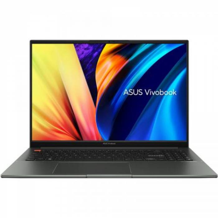 Laptop ASUS VivoBook S16X M5602RA-KV046W, AMD Ryzen 7 6800H, 16inch, RAM 16GB, SSD 512GB, AMD Radeon Graphics 680M, Windows 11 Home, Midnight Black