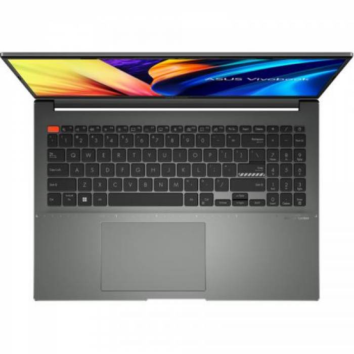 Laptop ASUS VivoBook S16X M5602RA-KV046W, AMD Ryzen 7 6800H, 16inch, RAM 16GB, SSD 512GB, AMD Radeon Graphics 680M, Windows 11 Home, Midnight Black