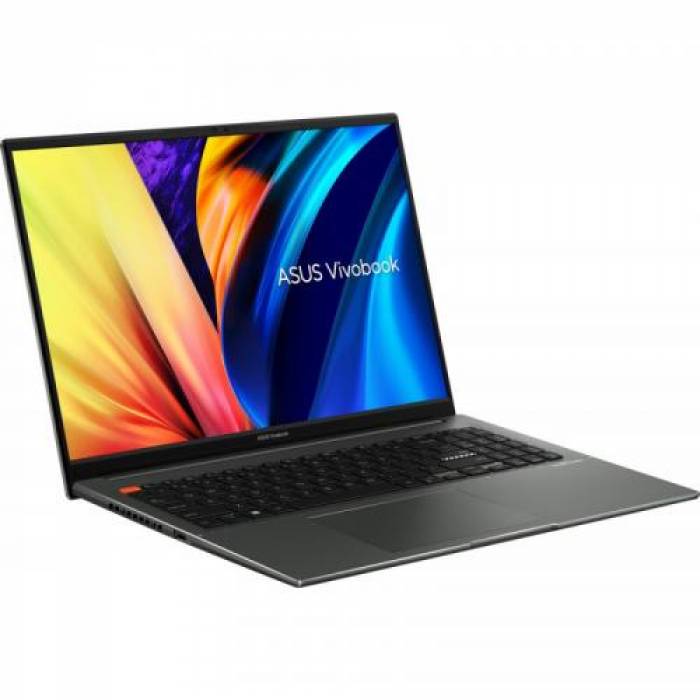 Laptop ASUS VivoBook S16X M5602RA-KV046W, AMD Ryzen 7 6800H, 16inch, RAM 16GB, SSD 512GB, AMD Radeon Graphics 680M, Windows 11 Home, Midnight Black