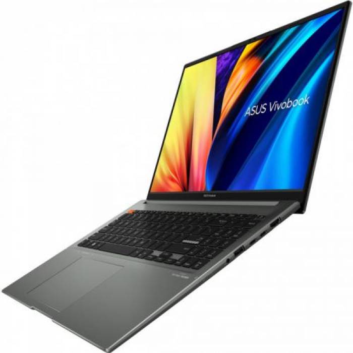 Laptop ASUS VivoBook S16X M5602RA-KV046W, AMD Ryzen 7 6800H, 16inch, RAM 16GB, SSD 512GB, AMD Radeon Graphics 680M, Windows 11 Home, Midnight Black