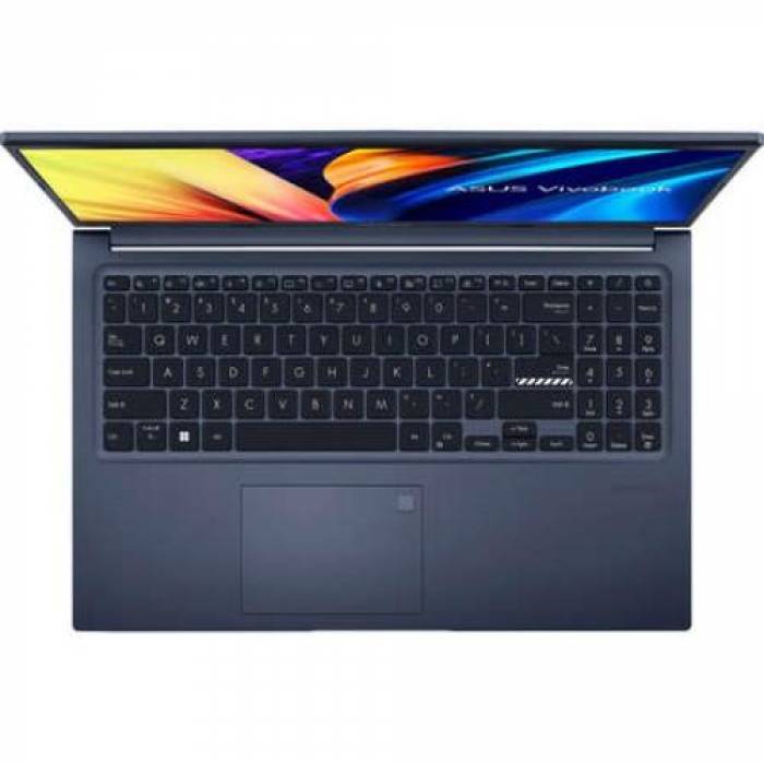 Laptop ASUS VivoBook X1502ZA-BQ177W, Intel Core i3-1220P, 15.6inch, RAM 8GB, SSD 256GB, Intel UHD Graphics, Windows 11, Quiet Blue 