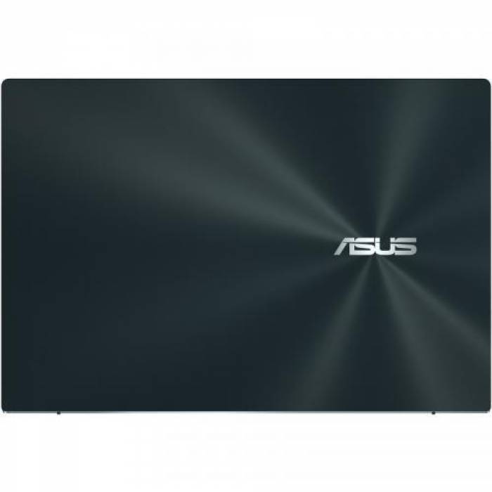 Laptop ASUS ZenBook Duo 14 UX482EA-HY222R, Intel Core i7-1165G7, 14inch Touch, RAM 16GB, SSD 1TB, Intel Iris Xe Graphics, Windows 10 Pro, Celestial Blue