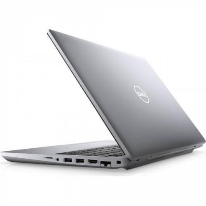 Laptop Dell Precision 3561, Intel Core i7-11850H, 15.6inch, RAM 16GB, SSD 512GB, nVidia T600 4GB, Linux, Grey