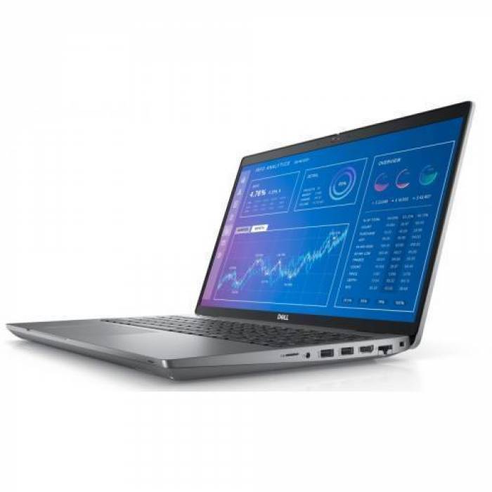 Laptop Dell Precision 3570, Intel Core i7-1255U, 15.6inch, RAM 16GB, SSD 512GB, nVidia Quadro T550 4GB, Windows 11 Pro, Grey