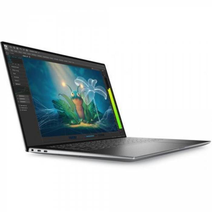 Laptop Dell Precision 5570, Intel Core i9-12900H, 15.6inch, RAM 32GB, SSD 1TB, nVidia RTX A2000 8GB, Linux, Titan Gray