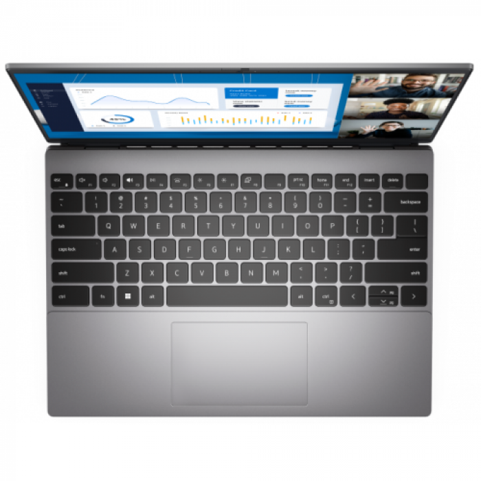 Laptop Dell Vostro 5320, Intel Core i5-1240P, 13.3inch, RAM 16GB, SSD 512GB, Intel Iris Xe Graphics, Windows 11 Pro, Titan Gray