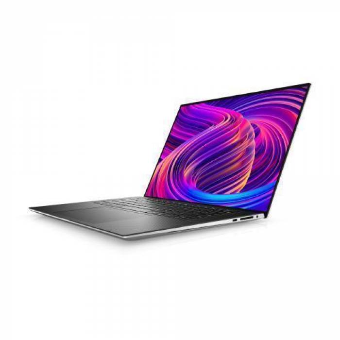 Laptop Dell XPS 15 9510, Intel Core i9-11900H, 15.6inch Touch, RAM 32GB, SSD 1TB, nVidia GeForce RTX 3050 Ti 4GB, Windows 11 Pro, Platinum Silver