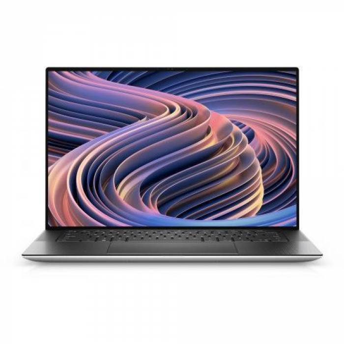 Laptop Dell XPS 15 9520, Intel Core i5-12500H, 15.6inch, RAM 16GB, SSD 512GB, Intel Iris Xe Graphics, Windows 11 Pro, Platinum Silver