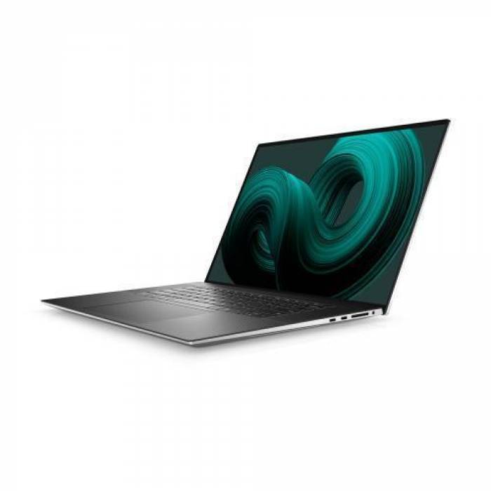 Laptop DELL XPS 17 9710, Intel Core i7-11800H, 17inch Touch, RAM 32GB, SSD 1TB, nVidia GeForce RTX 3060 6GB, Windows 11 Pro, Platinum Silver