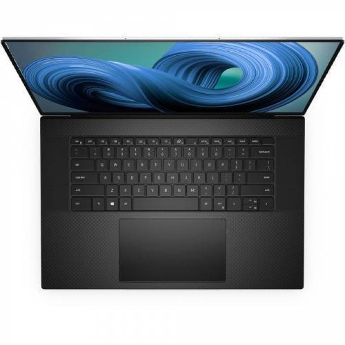 Laptop Dell XPS 17 9720, Intel Core i7-12700H, 17inch, RAM 16GB, SSD 1TB, nVidia GeForce RTX 3050 4GB, Windows 11 Pro, Platinum Silver