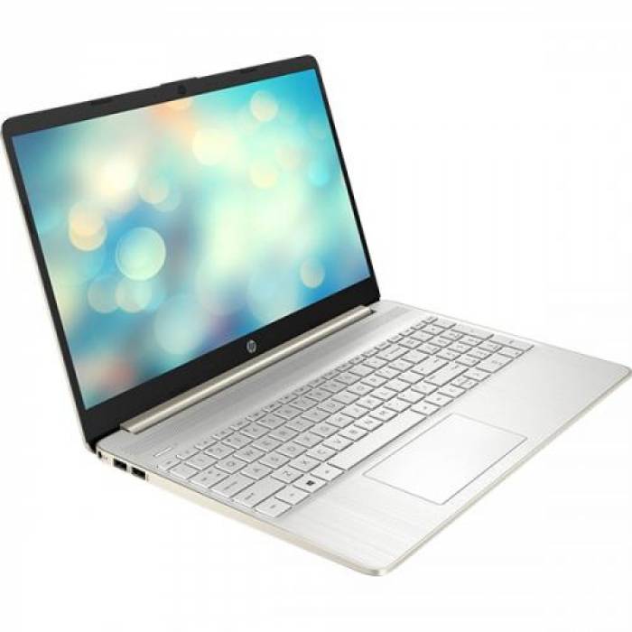 Laptop HP 15s-fq2006nq, Intel Core i7-1165G7, 15.6inch, RAM 16GB, SSD 512GB, Intel Iris Xe Graphics, Free DOS, Pale Gold