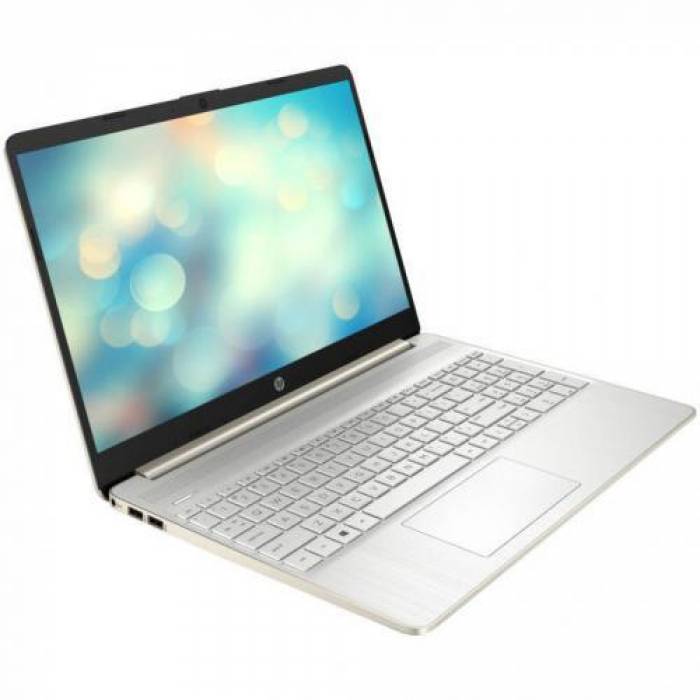 Laptop HP 15s-fq5024nq, Intel Core i5-1235U, 15.6inch, RAM 16GB, SSD 512GB, Intel Iris Xe Graphics, Free DOS, Pale Gold