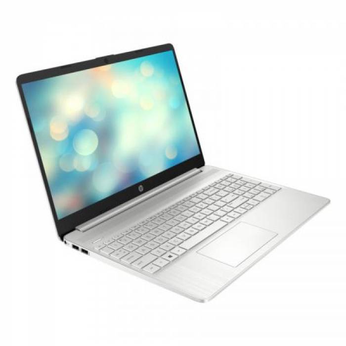 Laptop HP 15s-fq5029nq, Intel Core i5-1235U, 15.6inch, RAM 8GB, SSD 512GB, Intel Iris Xe Graphics, Free DOS, Natural Silver