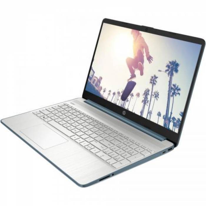 Laptop HP 15s-fq5033nq, Intel Core i3-1215U, 15.6inch, RAM 16GB, SSD 512GB, Intel UHD Graphics, Free DOS, Spruce Blue