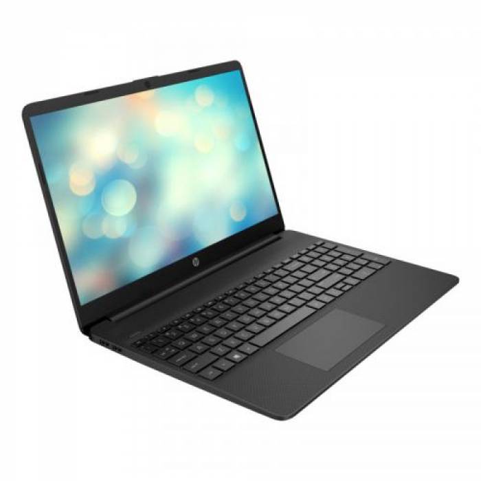 Laptop HP 15s-fq5040nq, Intel Core i3-1215U, 15.6inch, RAM 8GB, SSD 256GB, Intel Iris Xe Graphics, Free DOS, Jet Black