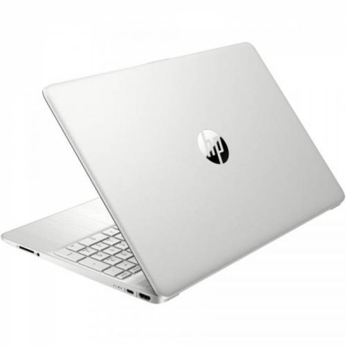 Laptop HP 15s-fq5050nq, Intel Core i3-1215U, 15.6inch, RAM 8GB, SSD 512GB, Intel Iris Xe Graphics, Free DOS, Natural Silver