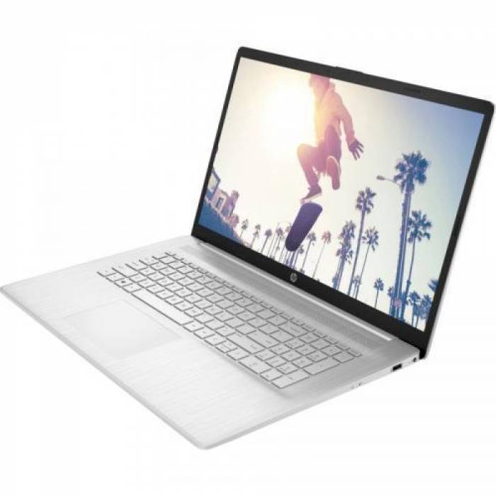 Laptop HP 17-cn0033nq, Intel Core i3-1125G4, 17.3inch, RAM 8GB, SSD 512GB, Intel UHD Graphics, Free DOS, Natural Silver