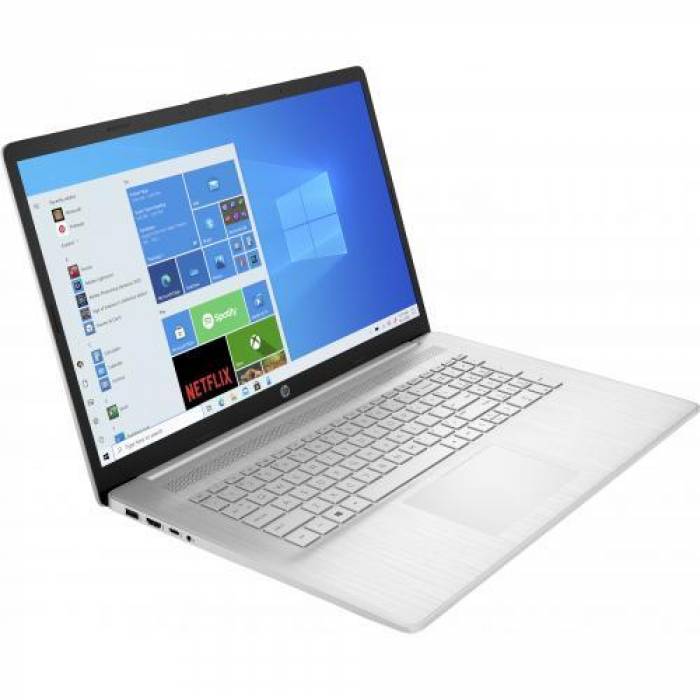 Laptop HP 17-cp0011nq, AMD Ryzen 5 5500U, 17.3inch, RAM 8GB, SSD 512GB, AMD Radeon Graphics, Windows 11, Natural Silver