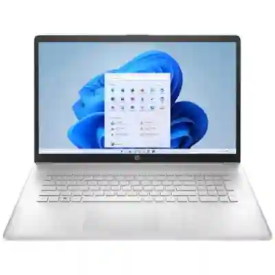 Laptop HP 17-cp1003nq, AMD Ryzen 7 5825U, 17.3inch, RAM 16GB, HDD 1TB + SSD 256GB, AMD Radeon Graphics, Windows 11, Natural Silver