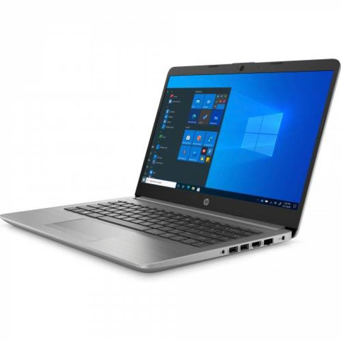 Laptop HP 245 G8, AMD Ryzen 5 5500U, 14inch, RAM 8GB, SDD 256GB, AMD Radeon Graphics, Windows 10 Pro, Silver