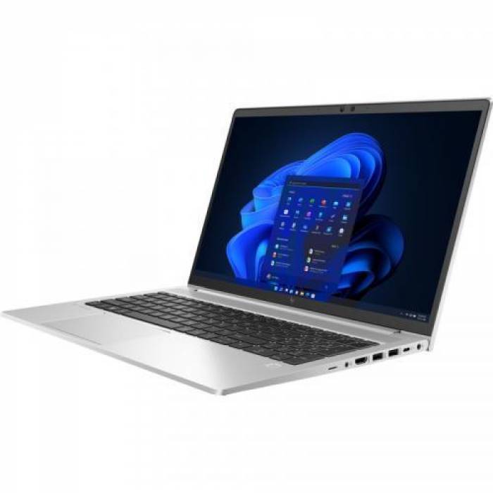 Laptop HP EliteBook 650 G9, Intel Core i5-1235U, 15.6inch, RAM 16GB, SSD 512GB, Intel Iris Xe Graphics, Windows 10 Pro, Silver