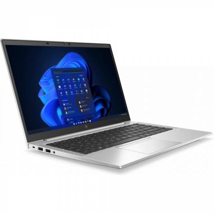 Laptop HP EliteBook 840 G8, Intel Core i5-1135G7, 14inch, RAM 16GB, SSD 512GB, Intel Iris Xe Graphics, Windows 11 Pro, Silver