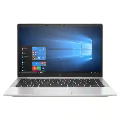 Laptop HP EliteBook 840 G8, Intel Core i5-1135G7, 14inch, RAM 8GB, SSD 256GB, Intel Iris Xe Graphics, Windows 10 Pro, Silver + HP Wolf Pro Security