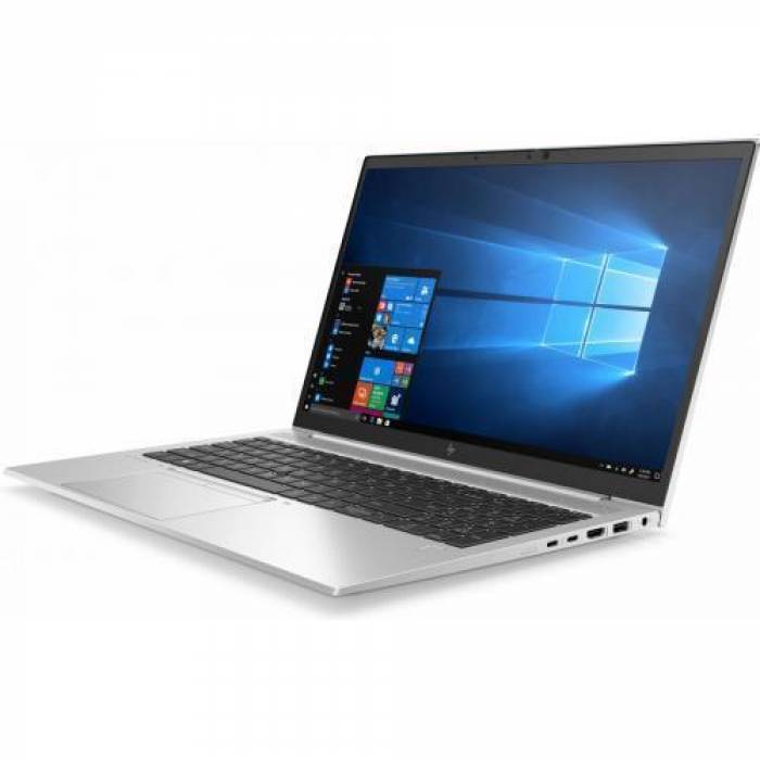 Laptop HP EliteBook 850 G8, Intel Core i5-1135G7, 15.6inch, RAM 16GB, SSD 512GB, Intel Iris Xe Graphics, Free Dos, Silver