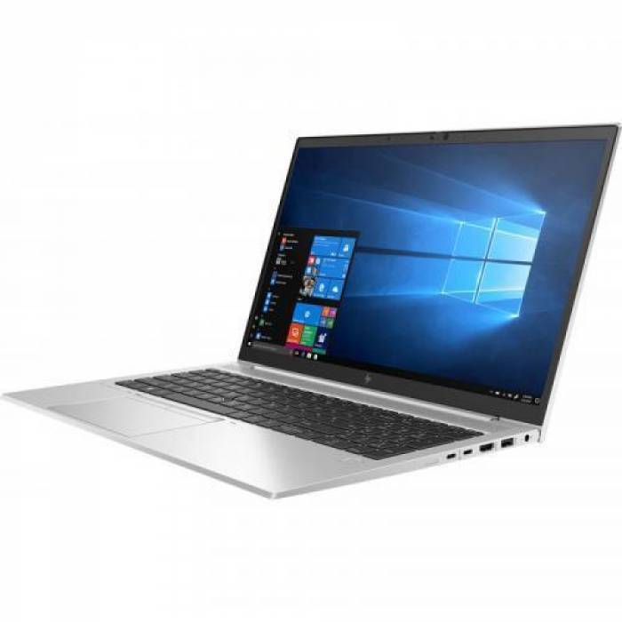 Laptop HP EliteBook 855 G7, AMD Ryzen 5 PRO 4650U, 15.6inch, RAM 16GB, SSD 512GB, AMD Radeon Graphics, Windows 10 Pro, Silver