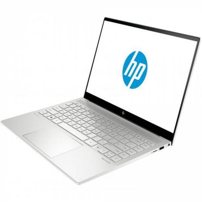 Laptop HP ENVY 14-eb0016nq, Intel Core i7-11370H, 14inch, RAM 16GB, SSD 512GB, Intel Iris Xe Graphics, Free DOS, Natural Silver