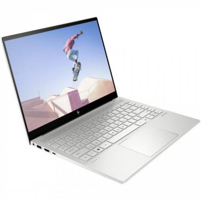 Laptop HP ENVY 14-eb0016nq, Intel Core i7-11370H, 14inch, RAM 16GB, SSD 512GB, Intel Iris Xe Graphics, Free DOS, Natural Silver