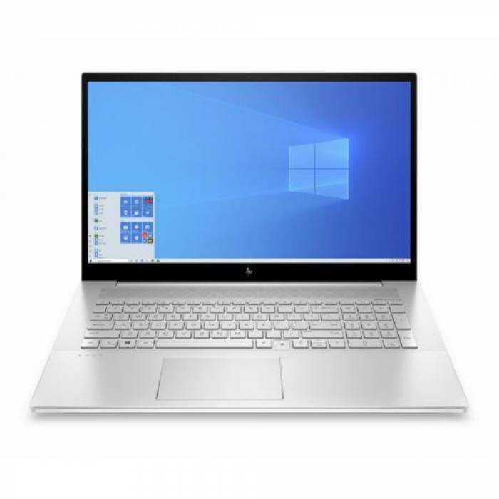 Laptop HP Envy 17-cg1011nn, Intel Core i5-1135G7 , 17.3 inch, RAM 16GB, SSD 512GB, nVidia GeForce MX450 2GB, Windows 10, Natural Silver