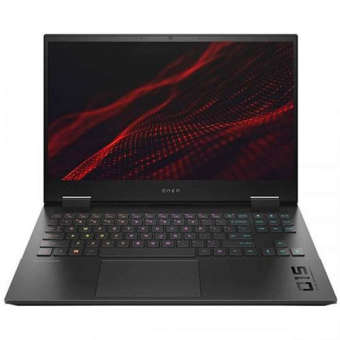 Laptop HP OMEN 15-en1003nq, AMD Ryzen 9 5900HX, 15.6inch, RAM 16GB, SSD 512GB, nVidia GeForce RTX 3070 8GB Max-Q, Free DOS, Black