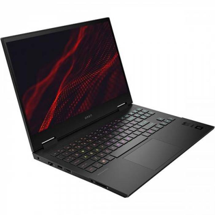 Laptop HP OMEN 15-en1003nq, AMD Ryzen 9 5900HX, 15.6inch, RAM 16GB, SSD 512GB, nVidia GeForce RTX 3070 8GB Max-Q, Free DOS, Black