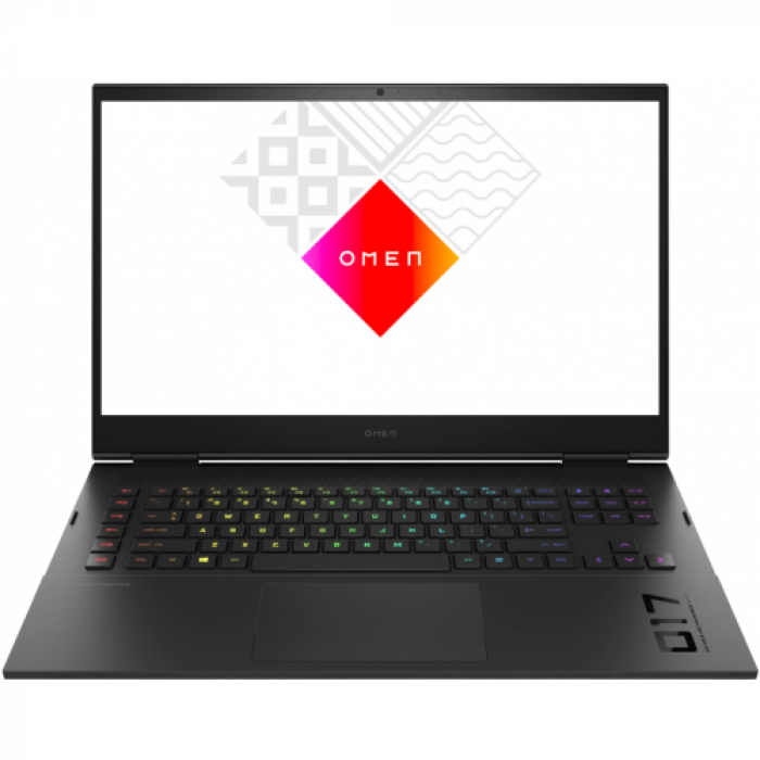 Laptop HP OMEN 17-ck0010nq, Intel Core i5-11400H, 17.3inch, RAM 16GB, SSD 1TB, nVidia GeForce RTX 3060 6GB, Free DOS, Black