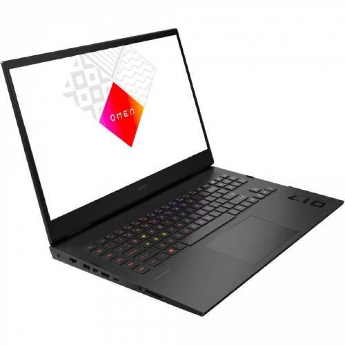 Laptop HP OMEN 17-ck0010nq, Intel Core i5-11400H, 17.3inch, RAM 16GB, SSD 1TB, nVidia GeForce RTX 3060 6GB, Free DOS, Black