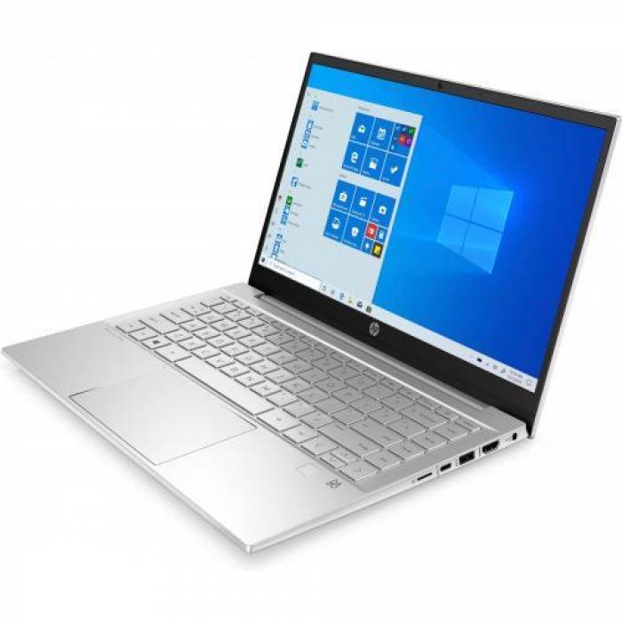 Laptop HP Pavilion 14-dv0010nq, Intel Core i7-1165G7, 14inch, RAM 16GB, SSD 512GB, nVidia GeForce MX450 2GB, Free Dos, Silver